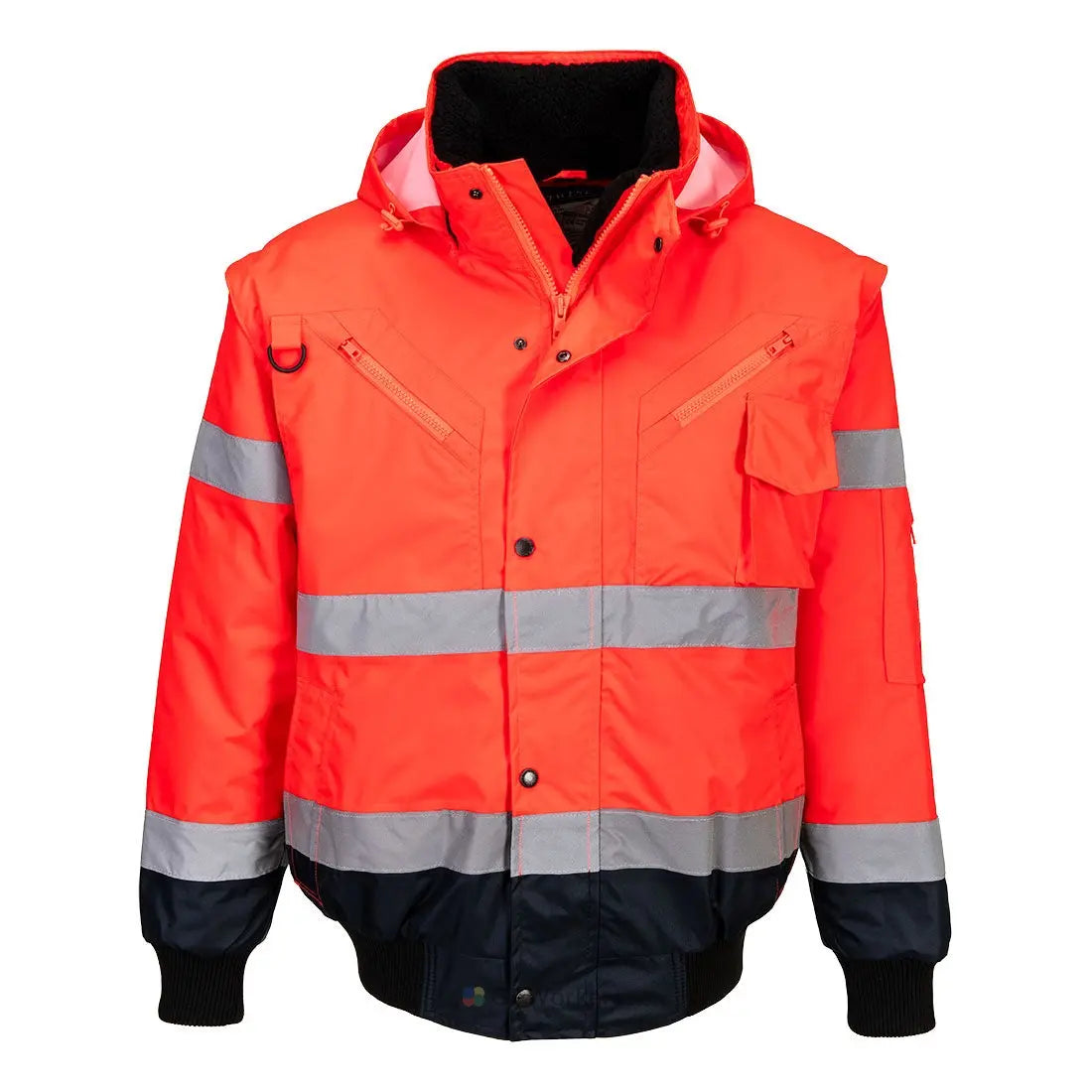 BLOUSON BOMBER  3-EN-1 HAUTE VISIBILITÉ BICOLORE PORTWEST