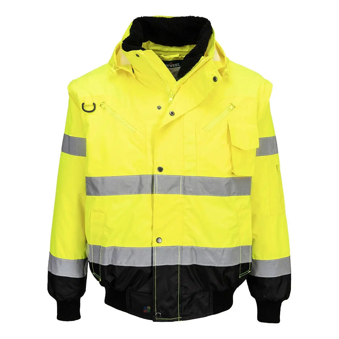 BLOUSON BOMBER  3-EN-1 HAUTE VISIBILITÉ BICOLORE PORTWEST