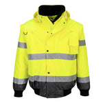 BLOUSON BOMBER  3-EN-1 HAUTE VISIBILITÉ BICOLORE PORTWEST