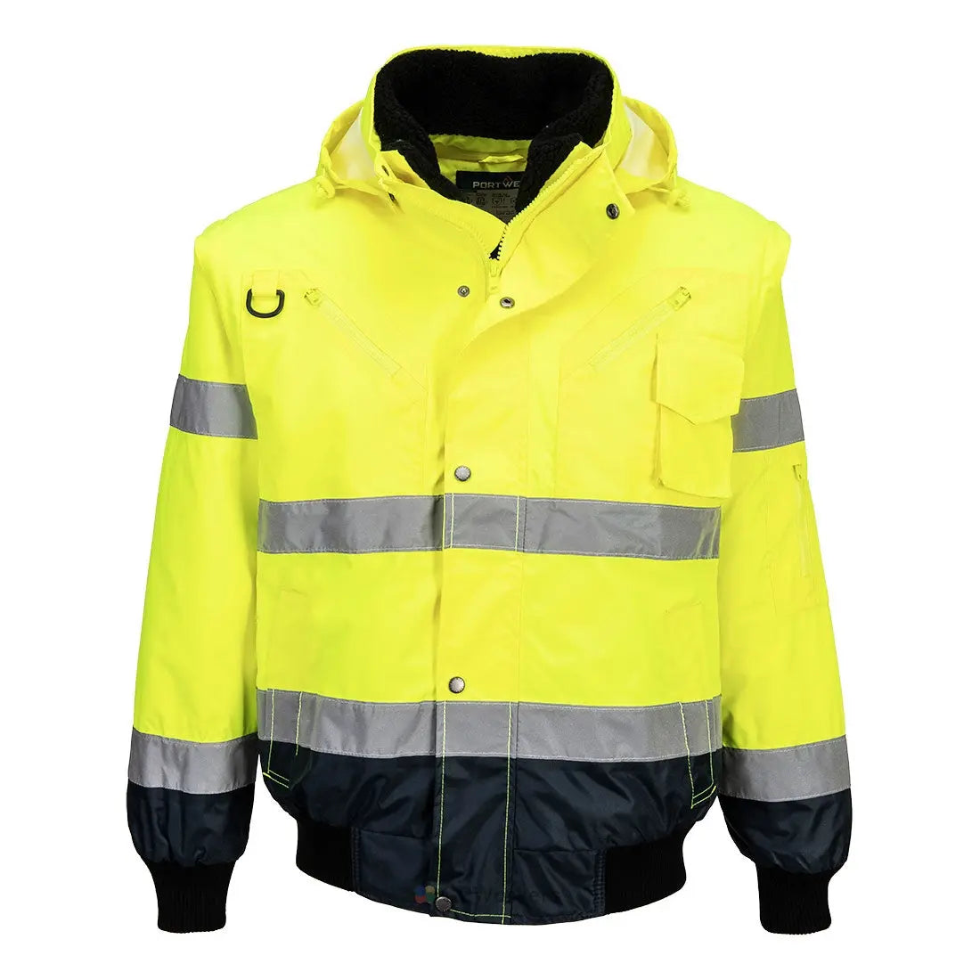 BLOUSON BOMBER  3-EN-1 HAUTE VISIBILITÉ BICOLORE PORTWEST