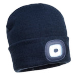 BONNET BEANIE DOUBLE LED RECHARGEABLE PORTWEST