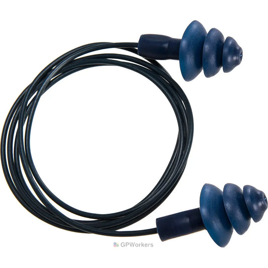 BOUCHON D'OREILLE TPR DÉTECTABLE AVEC CORDON (50 PAIRES) PORTWEST