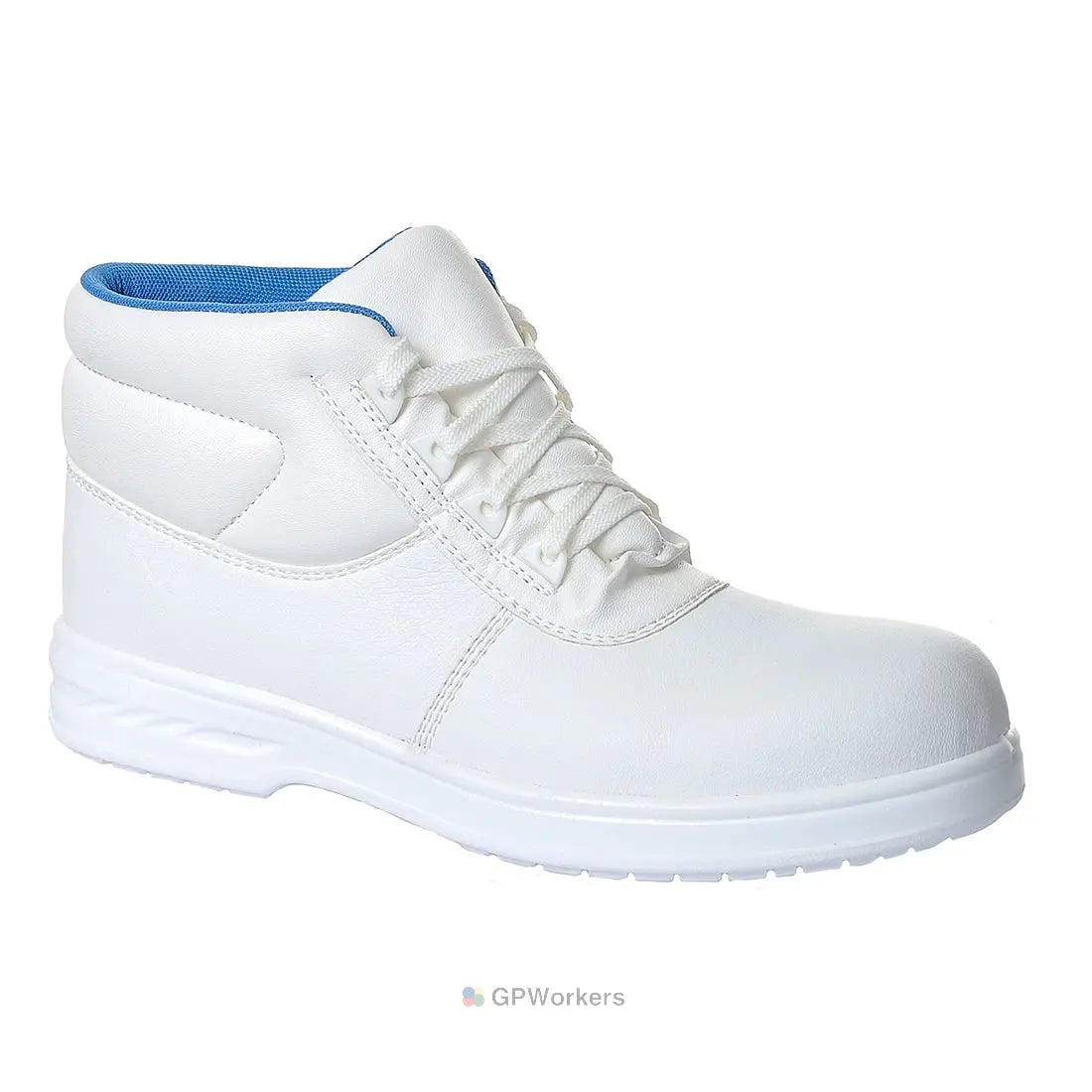BRODEQUIN ALBUS À LACETS BLANC S2