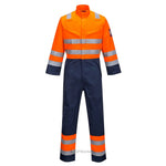 COMBINAISON HV MODFLAME RIS MARINE/ORANGE PORTWEST