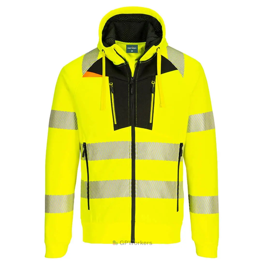 DX4 - SWEAT À CAPUCHE ZIPPÉ HAUTE-VISIBILITÉ