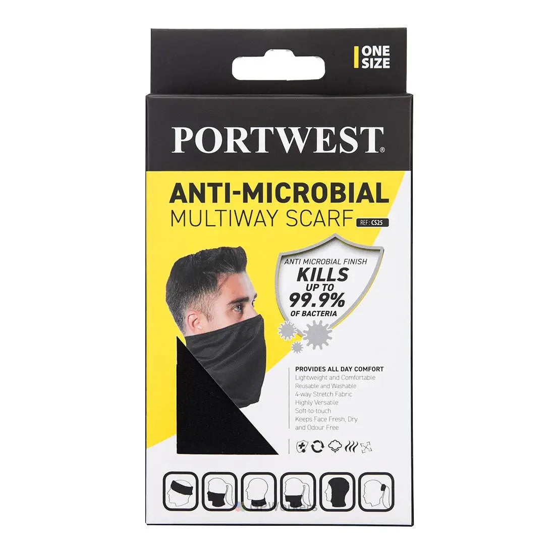 ÉCHARPE MULTIFONCTIONS ANTIMICROBIENNE