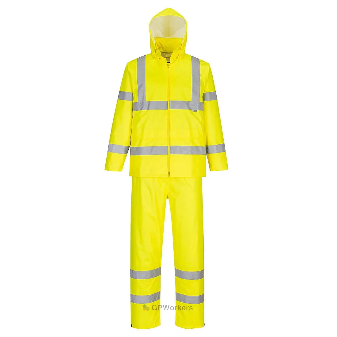 ENSEMBLE DE PLUIE ENROULABLE HAUTE VISIBILITÉ