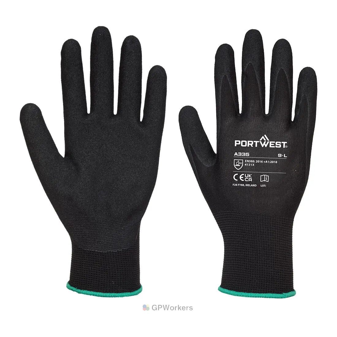 GANT DERMI-GRIP NPR15 NITRILE SABLÉ
