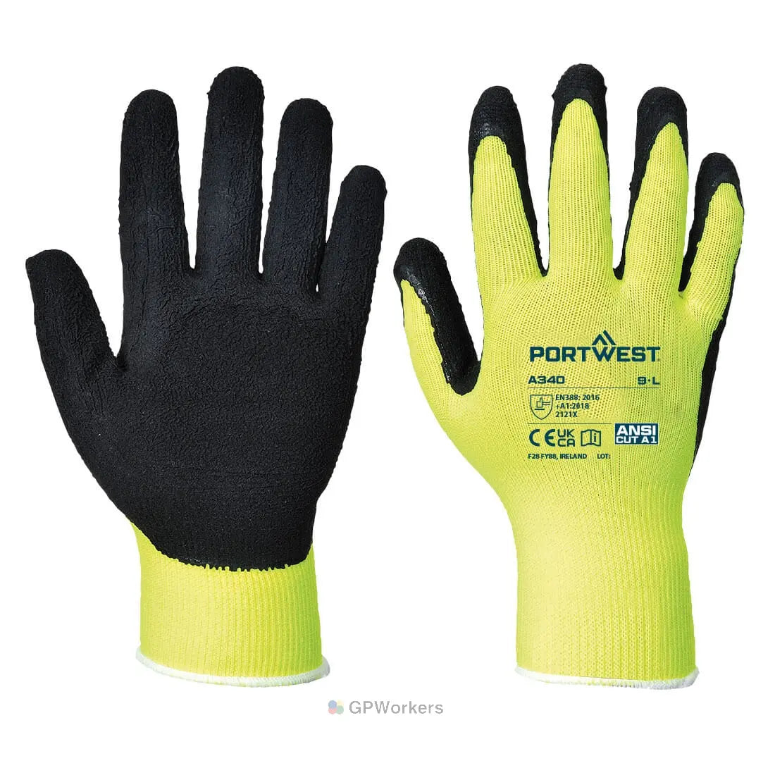 GANT GRIP HIVIS - LATEX PORTWEST