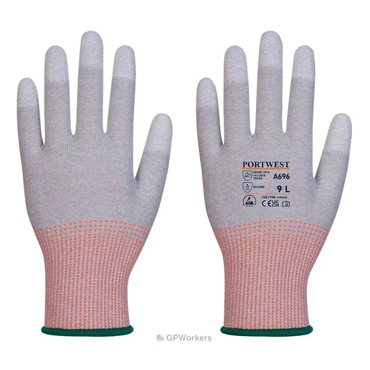 GANT LR13 ESD ENDUIT PU AU BOUT DES DOIGTS - PAQUET DE 12 PORTWEST