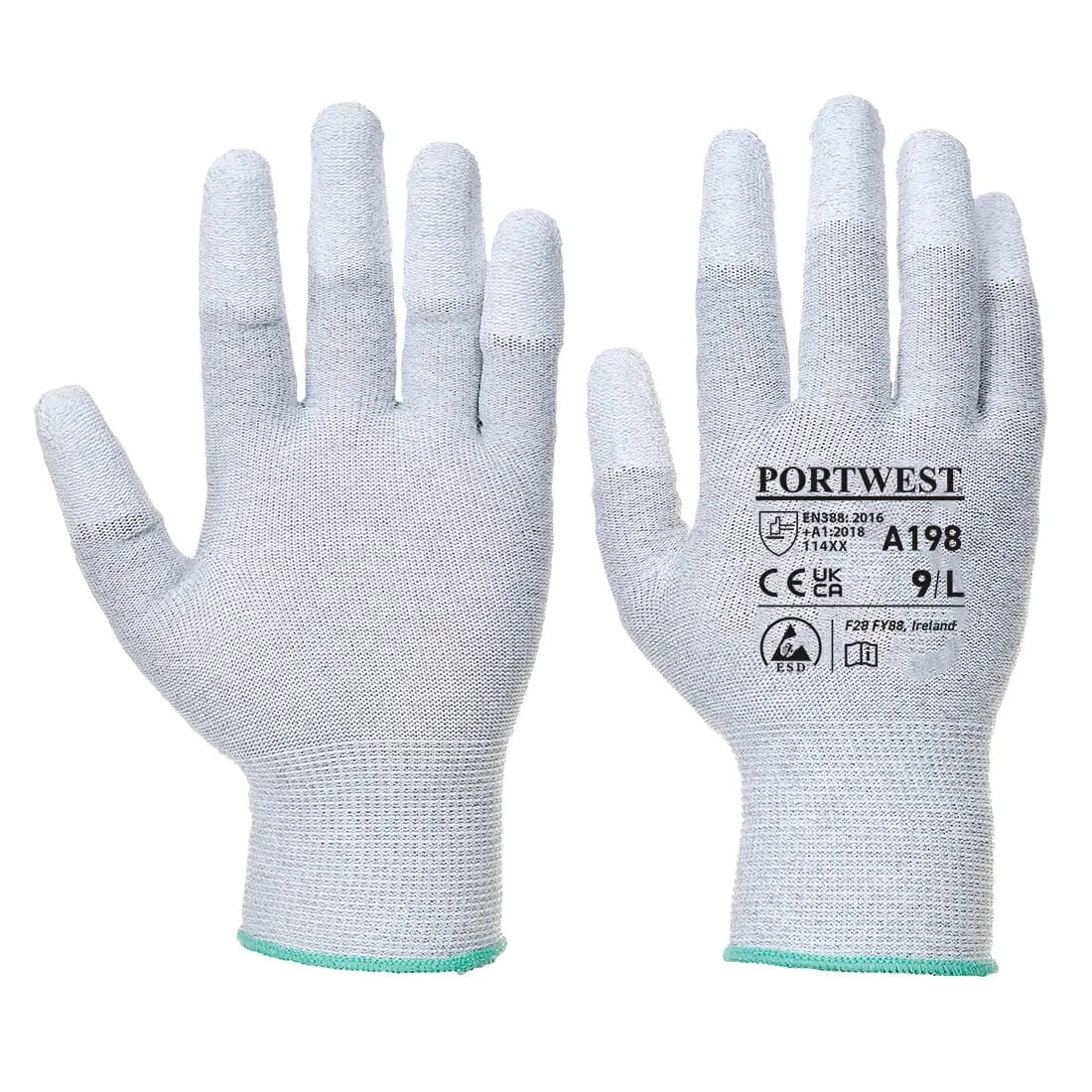 GANT ANTISTATIQUE BOUT DE DOIGTS ENDUIT PU PORTWEST