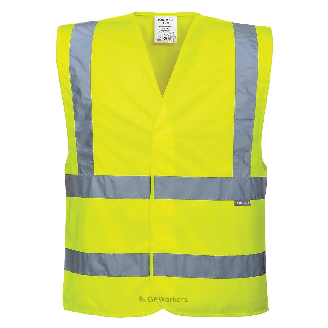 GILET HAUTE-VISIBILITÉ BAUDRIER DOUBLE CEINTURE PORTWEST