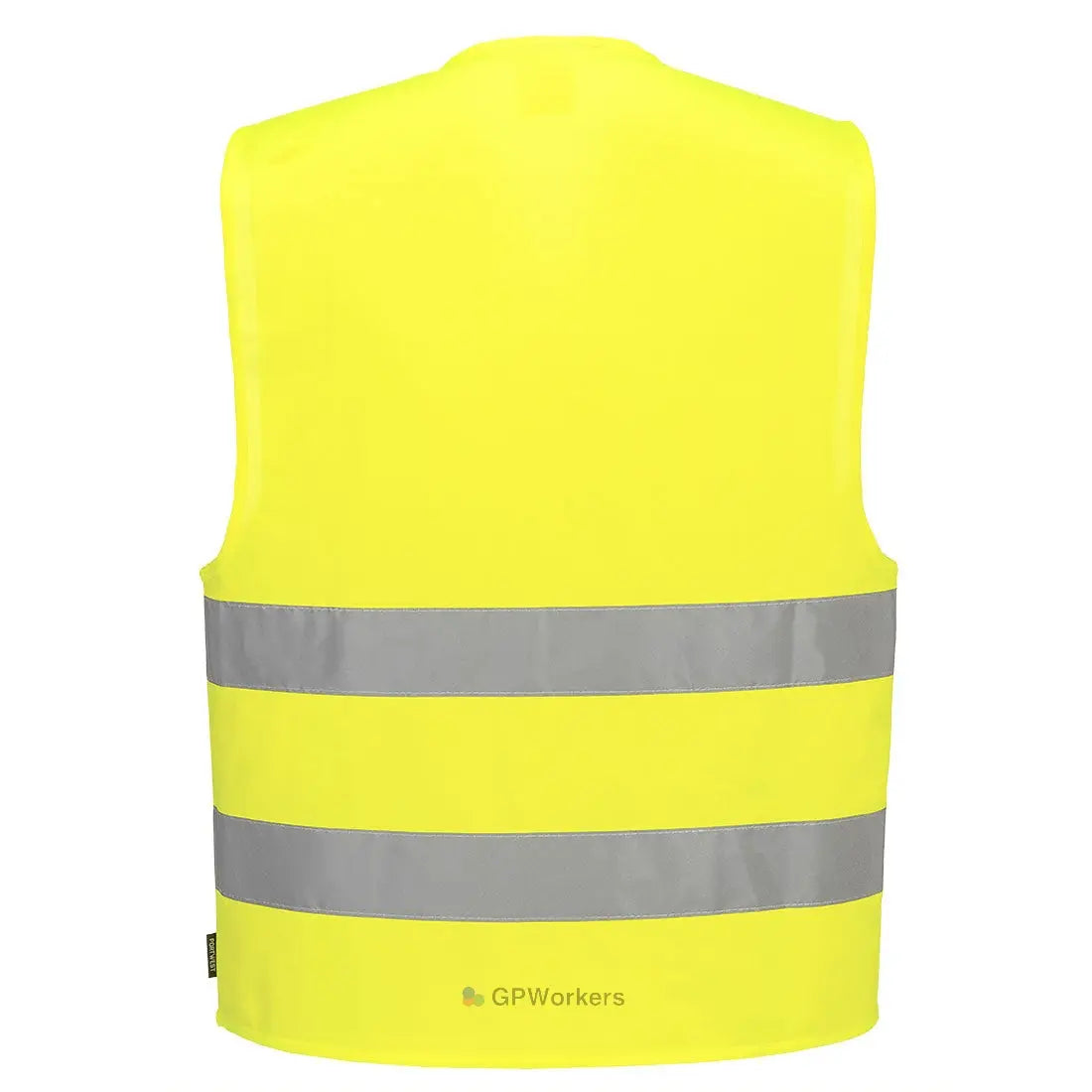 GILET HV AVEC PORTE-BADGE DOUBLE ENTRÉE