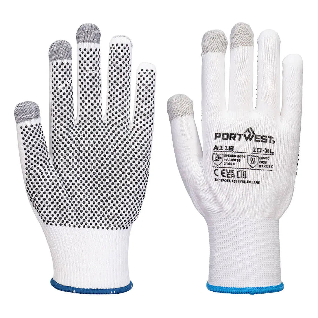 GRIP 13 GANT PVC AVEC PICOTS POUR ÉCRAN TACTILE (12 PAIRES)