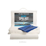 KIT ABSORBANT 20 LITRES, HYDROCARBURES UNIQUEMENT PORTWEST