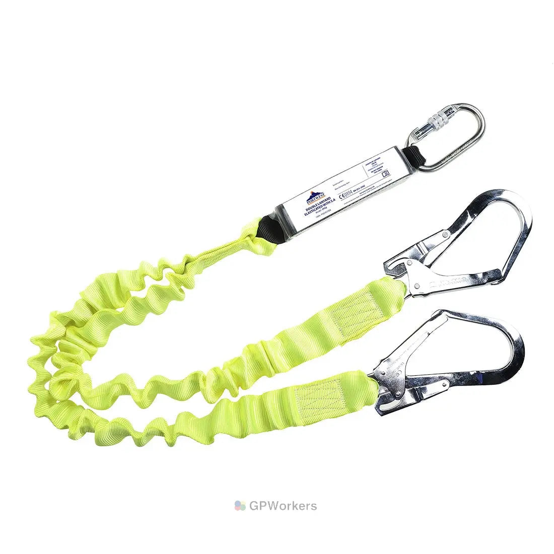 LONGE ÉLASTIQUE DOUBLE AVEC ABSORBEUR D'ÉNERGIE