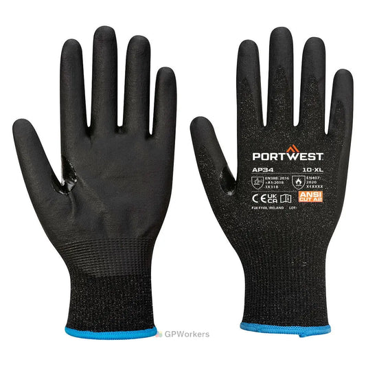 LR15 GANT À ÉCRAN TACTILE MOUSSE DE NITRILE Pièces12 PORTWEST