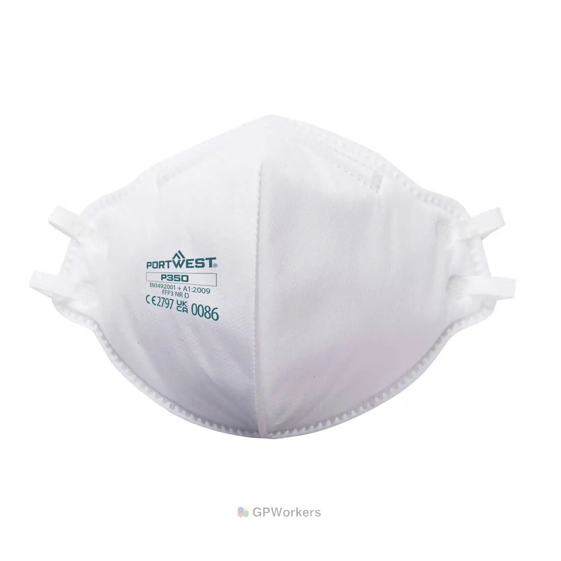 MASQUE PLAT PLIABLE FFP3 DOLOMITE (Pièces20) PORTWEST
