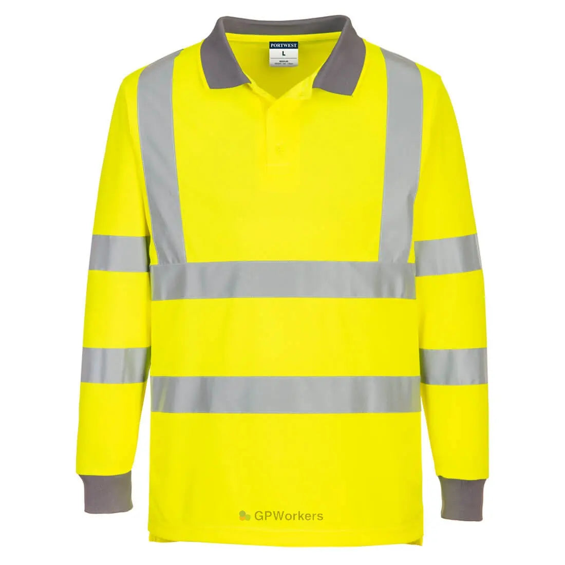 POLO ECO HAUTE VISIBILITÉ L/S (PACK DE 6) PORTWEST
