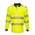 PW3 POLO HAUTE VISIBILITÉ ML PORTWEST