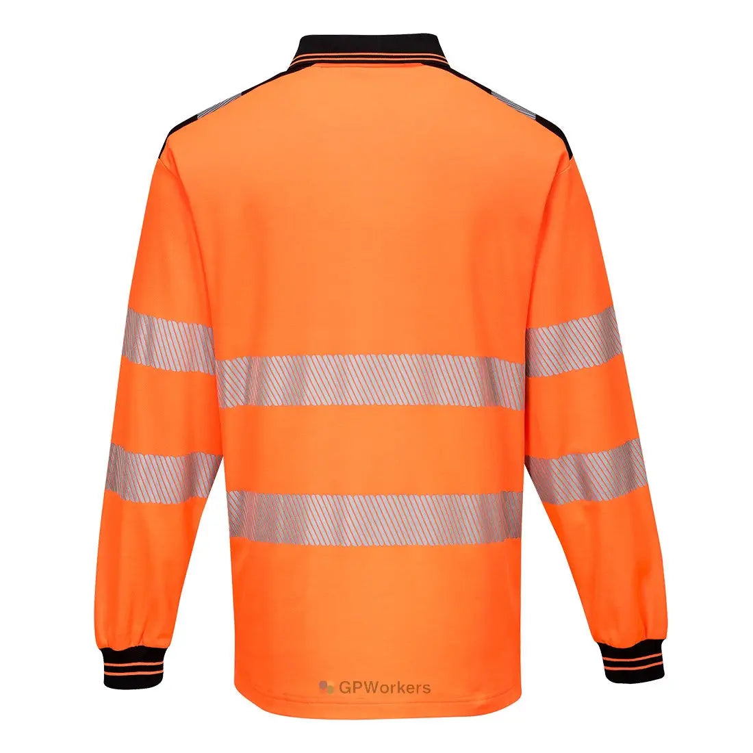 PW3 POLO HAUTE VISIBILITÉ ML PORTWEST