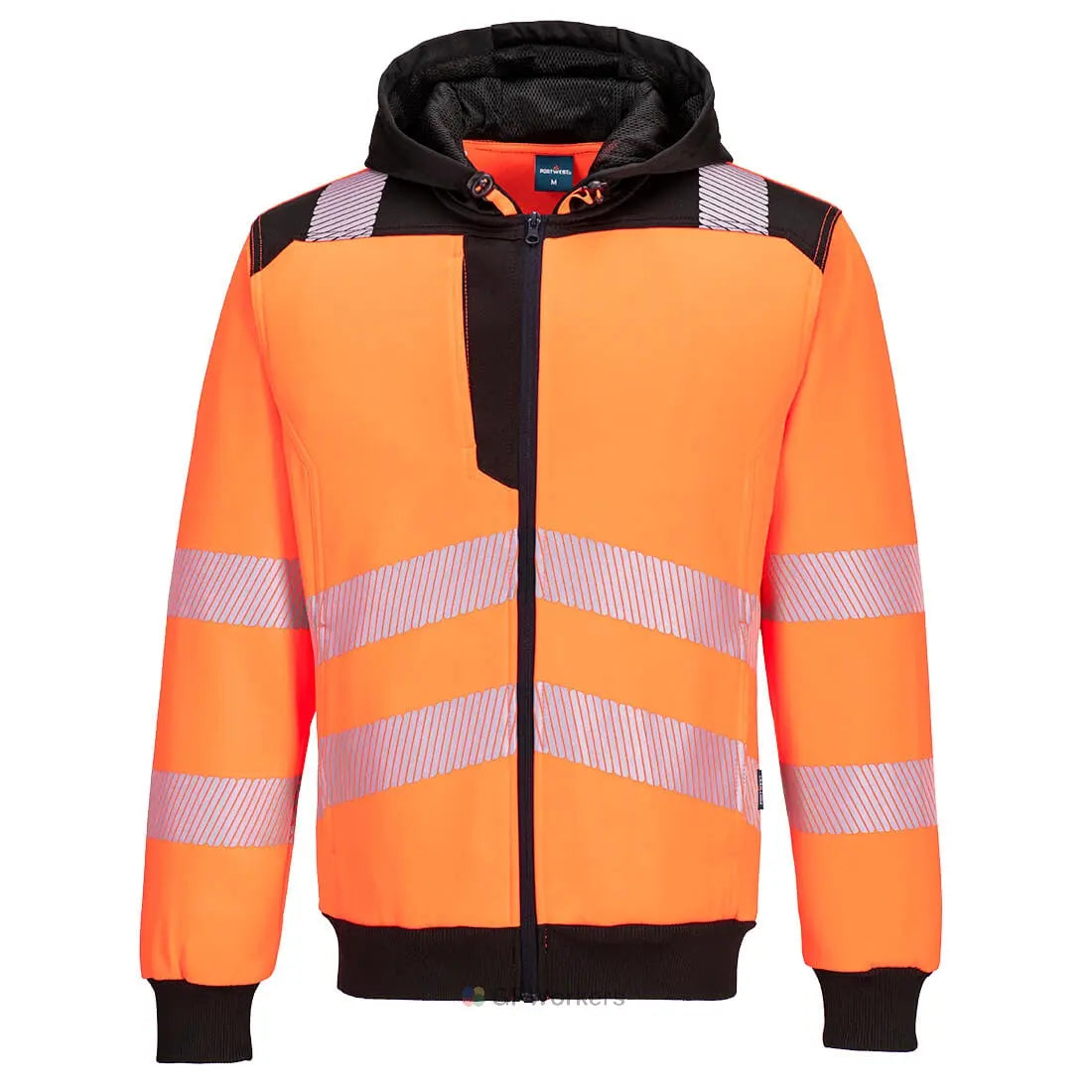 PW3 - SWEAT À CAPUCHE ZIPPÉ HAUTE-VISIBILITÉ
