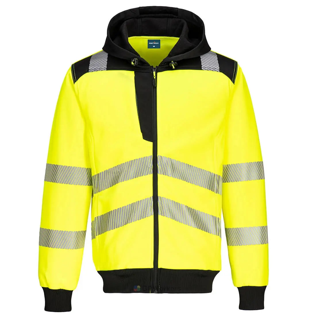 PW3 - SWEAT À CAPUCHE ZIPPÉ HAUTE-VISIBILITÉ PORTWEST