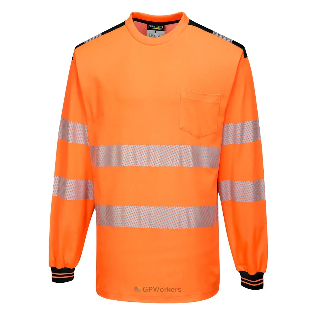 PW3 T-SHIRT HAUTE VISIBILITÉ ML PORTWEST