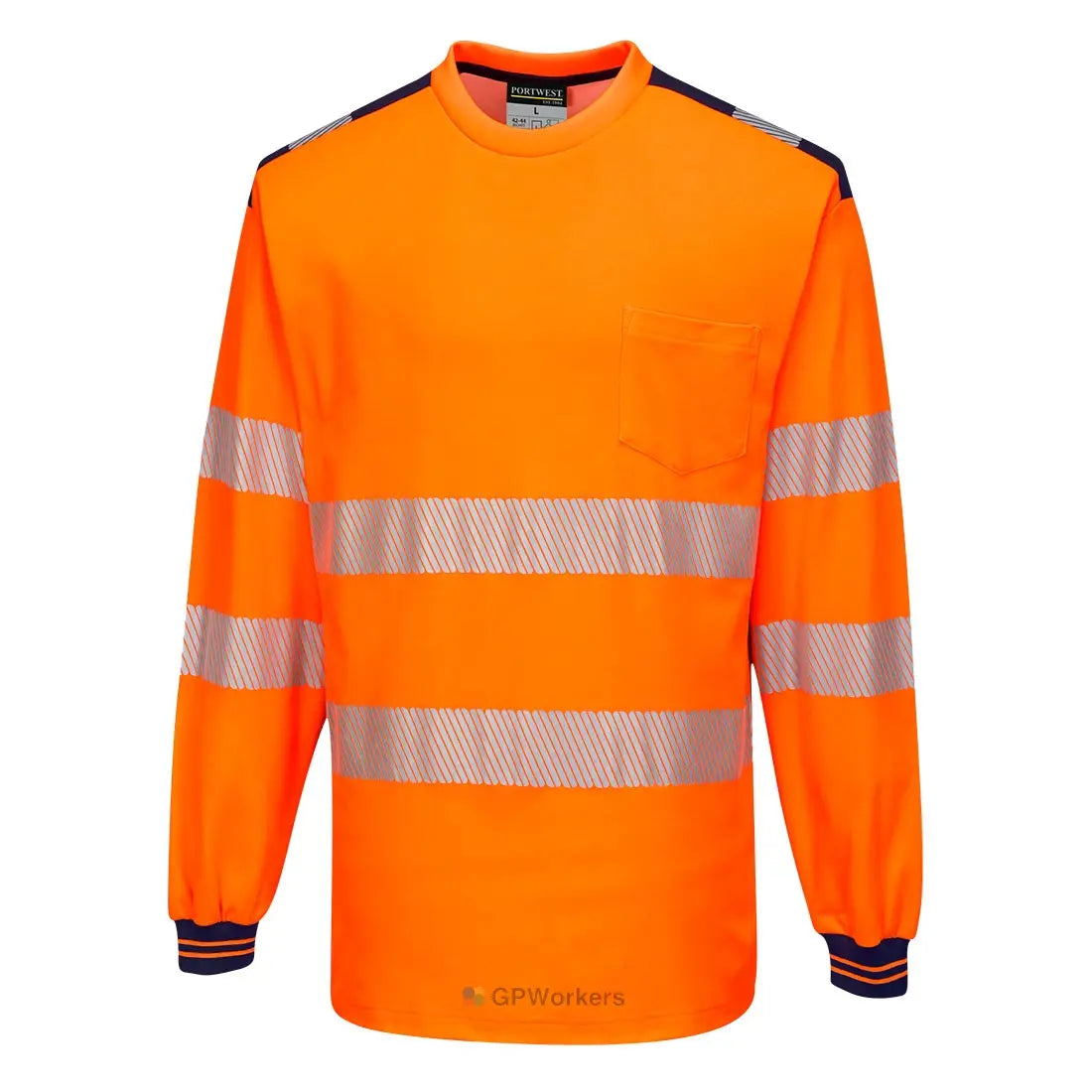 PW3 T-SHIRT HAUTE VISIBILITÉ ML PORTWEST