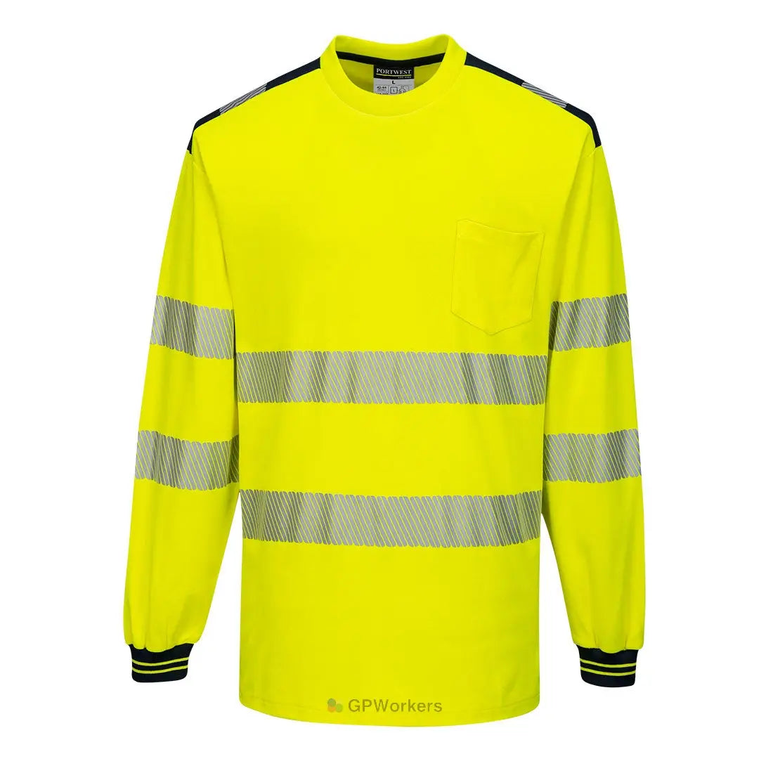 PW3 T-SHIRT HAUTE VISIBILITÉ ML PORTWEST