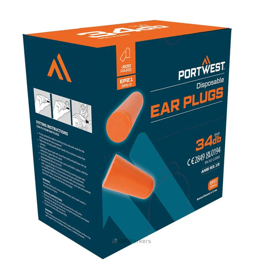 RECHARGE POUR DISTRIBUTEUR DE BOUCHONS MOUSSE (500 PAIRES) PORTWEST