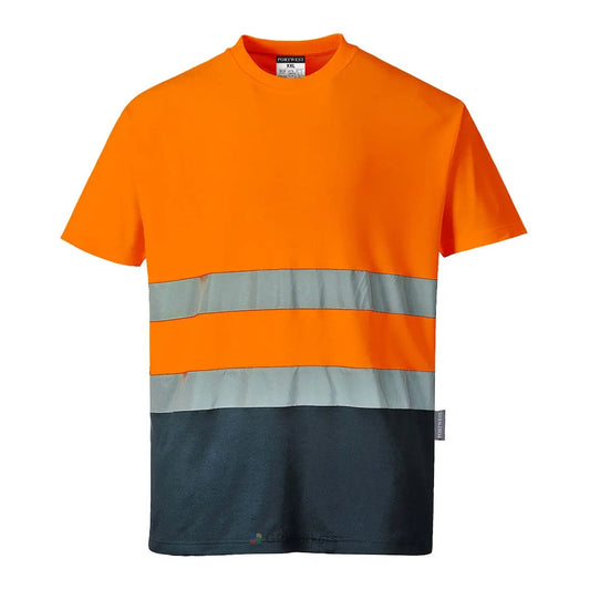 T-SHIRT COTON BICOLORE PORTWEST