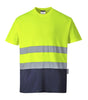 T-SHIRT COTON BICOLORE PORTWEST