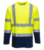 T-SHIRT COTON COMFORT BICOLORE MANCHES LONGUES PORTWEST