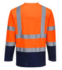 T-SHIRT COTON COMFORT BICOLORE MANCHES LONGUES PORTWEST