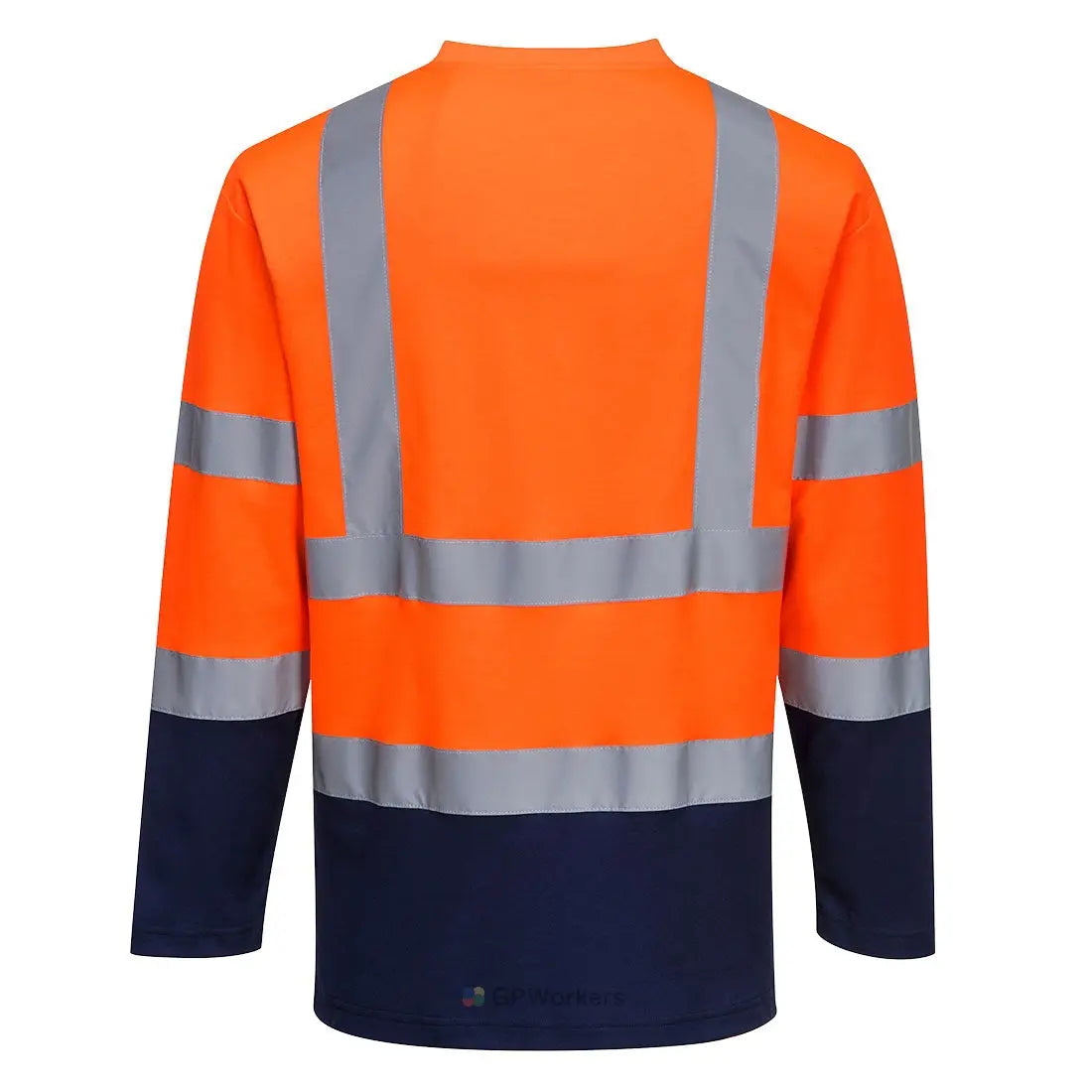 T-SHIRT COTON COMFORT BICOLORE MANCHES LONGUES PORTWEST