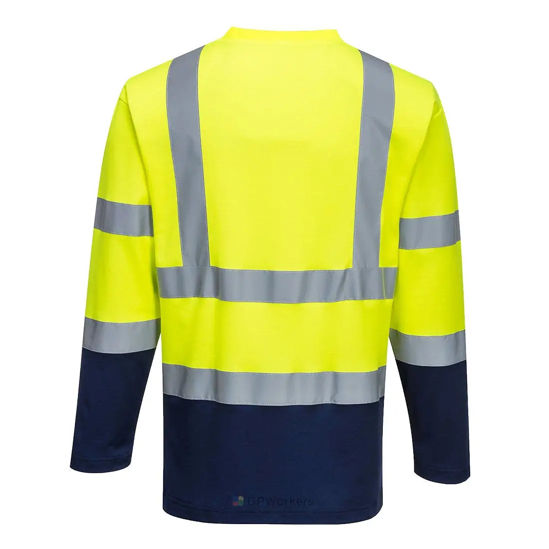 T-SHIRT COTON COMFORT BICOLORE MANCHES LONGUES PORTWEST