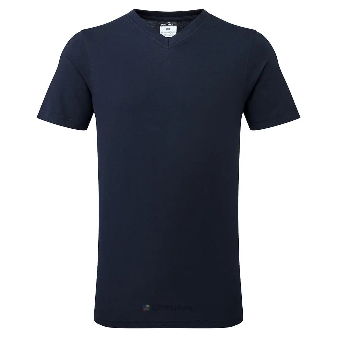 T-SHIRT EN COTON À COL EN V